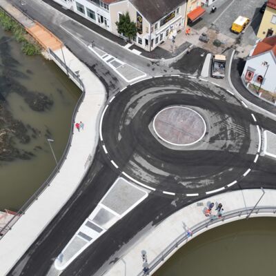 Brücke über die Abens in Abensberg