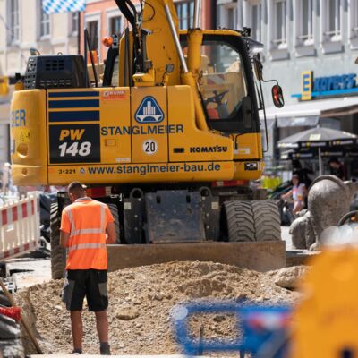 Neubau einer Fernwärmeleitung in der Innenstadt Freising