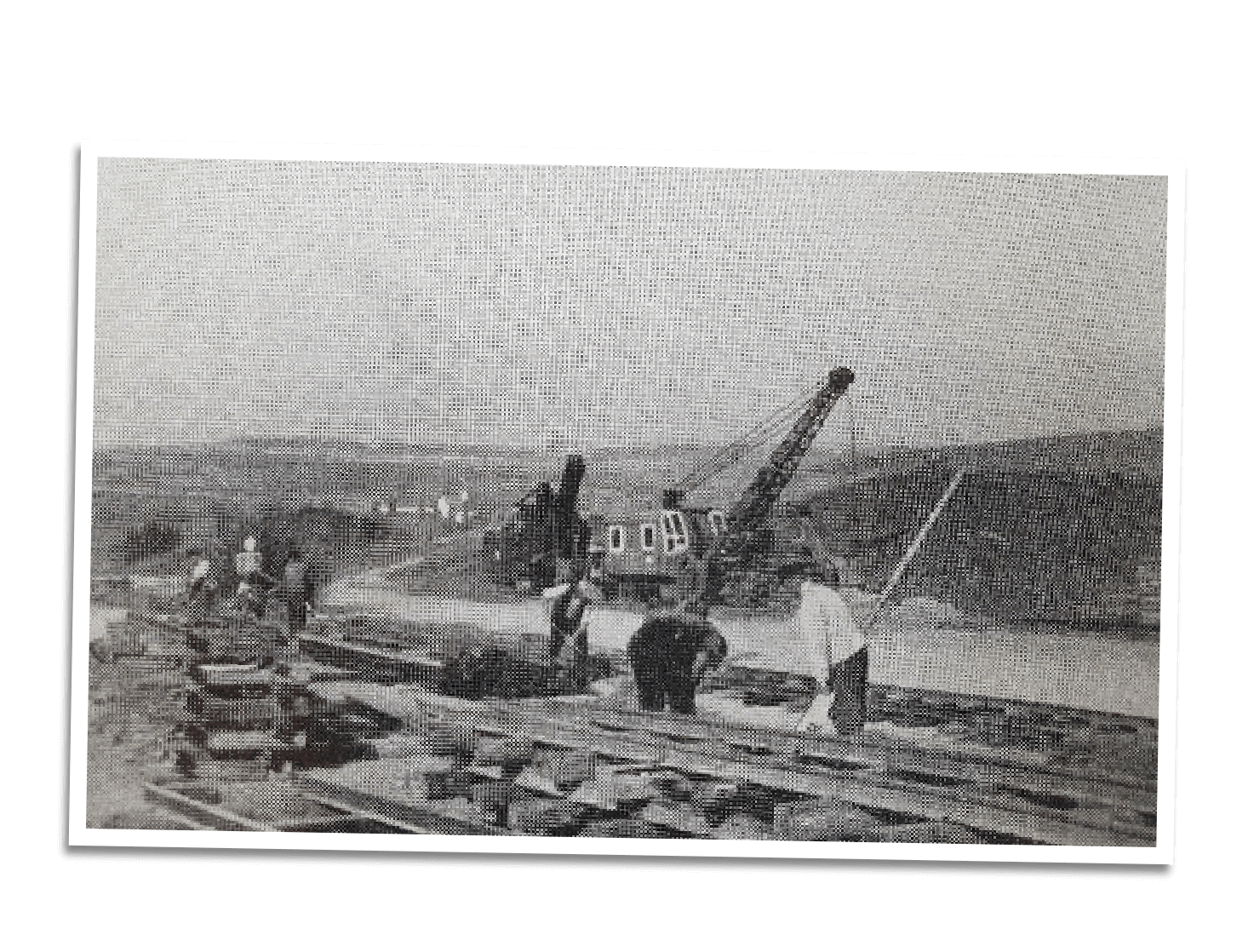 Autobahnbau 1952-1954 München-Regensburg (bei Wolnzach) als staatl. Arbeitsbeschaffungsmaßnahme